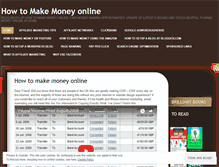 Tablet Screenshot of howtomakemoneyonlineie.wordpress.com