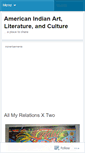 Mobile Screenshot of americanindianculture.wordpress.com
