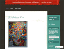 Tablet Screenshot of americanindianculture.wordpress.com