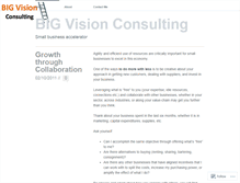 Tablet Screenshot of bigvisionconsultingdotcom.wordpress.com