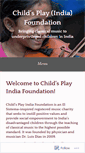 Mobile Screenshot of childsplayindia.wordpress.com