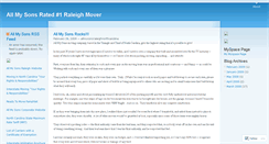 Desktop Screenshot of allmysonsraleighnorthcarolina.wordpress.com