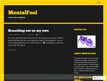 Tablet Screenshot of mentalfool.wordpress.com