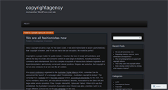 Desktop Screenshot of copyrightagency.wordpress.com