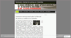 Desktop Screenshot of libertaddeprensaencolombia.wordpress.com