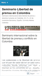 Mobile Screenshot of libertaddeprensaencolombia.wordpress.com