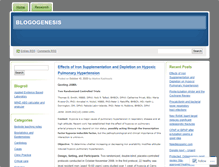 Tablet Screenshot of blogogenesis.wordpress.com