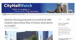 Desktop Screenshot of cityhallwatch.wordpress.com