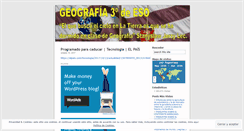 Desktop Screenshot of geografiaterceroeso.wordpress.com