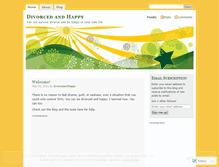 Tablet Screenshot of divorcedandhappy.wordpress.com