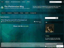 Tablet Screenshot of phelerox.wordpress.com