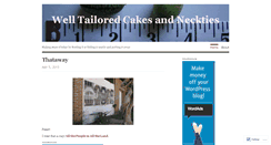Desktop Screenshot of cakesandneckties.wordpress.com
