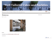 Tablet Screenshot of cakesandneckties.wordpress.com