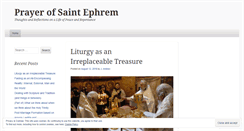 Desktop Screenshot of prayerofsaintephrem.wordpress.com