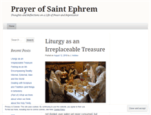 Tablet Screenshot of prayerofsaintephrem.wordpress.com