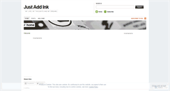 Desktop Screenshot of justaddink.wordpress.com