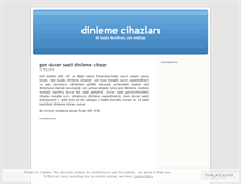 Tablet Screenshot of dinlemecihazi.wordpress.com