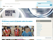 Tablet Screenshot of digitalvote.wordpress.com