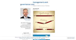 Desktop Screenshot of managementandgovernance.wordpress.com