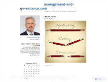 Tablet Screenshot of managementandgovernance.wordpress.com
