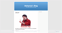 Desktop Screenshot of mohanlalsblog.wordpress.com