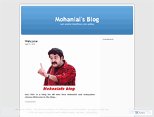 Tablet Screenshot of mohanlalsblog.wordpress.com