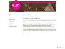 Tablet Screenshot of amywienands.wordpress.com