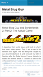 Mobile Screenshot of metalslugguy.wordpress.com