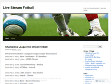 Tablet Screenshot of livestreamfotball.wordpress.com