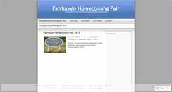 Desktop Screenshot of fairhavenhomecoming.wordpress.com