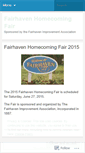 Mobile Screenshot of fairhavenhomecoming.wordpress.com