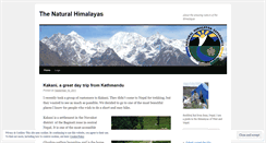 Desktop Screenshot of naturalhimalayas.wordpress.com