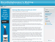 Tablet Screenshot of boredbabyboomer.wordpress.com