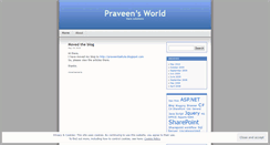 Desktop Screenshot of praveenbattula.wordpress.com