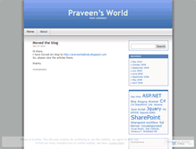 Tablet Screenshot of praveenbattula.wordpress.com