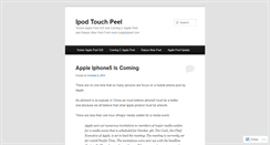 Desktop Screenshot of cnapplepeel.wordpress.com