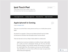 Tablet Screenshot of cnapplepeel.wordpress.com