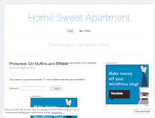 Tablet Screenshot of homesweetapartment.wordpress.com