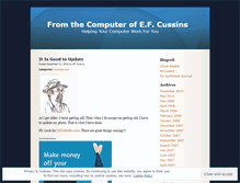 Tablet Screenshot of efcussins.wordpress.com