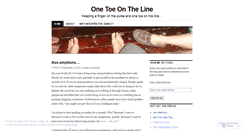 Desktop Screenshot of onetoeontheline.wordpress.com