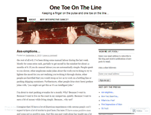 Tablet Screenshot of onetoeontheline.wordpress.com