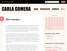 Tablet Screenshot of carlagomera.wordpress.com