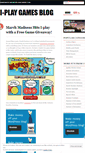 Mobile Screenshot of iplaygamesblog.wordpress.com
