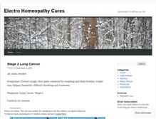 Tablet Screenshot of electrohomeopathycures.wordpress.com