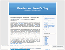 Tablet Screenshot of maartenvanwesel.wordpress.com