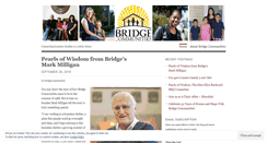 Desktop Screenshot of bridgecommunities.wordpress.com