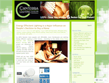 Tablet Screenshot of canterralighting.wordpress.com