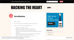 Desktop Screenshot of hackingtheheart.wordpress.com