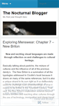 Mobile Screenshot of nocturnalblogger22.wordpress.com