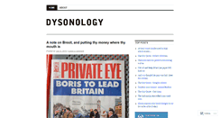 Desktop Screenshot of dysonology.wordpress.com